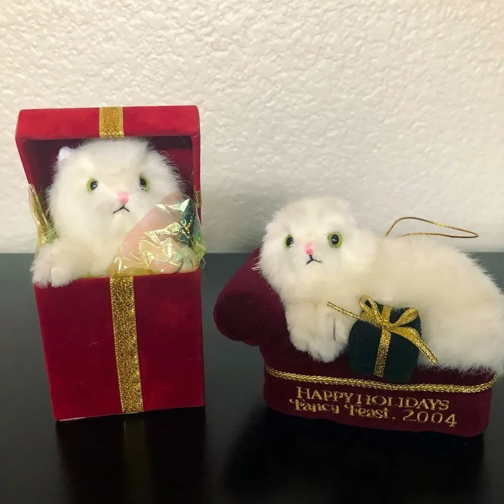 Fancy Feast Collectible Cat Christmas Ornaments